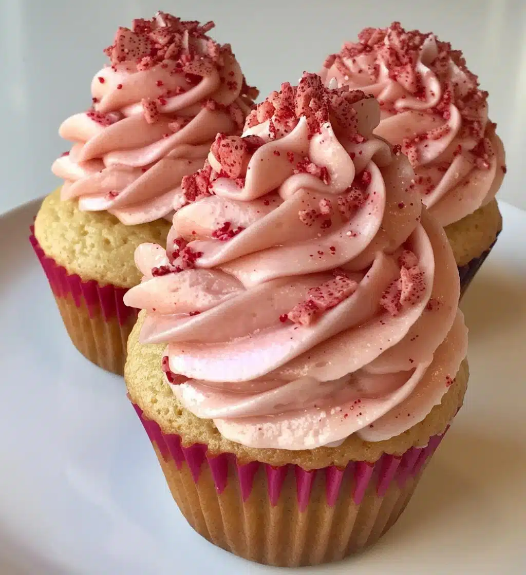 Strawberry Crunch Cupcakes - detail 1