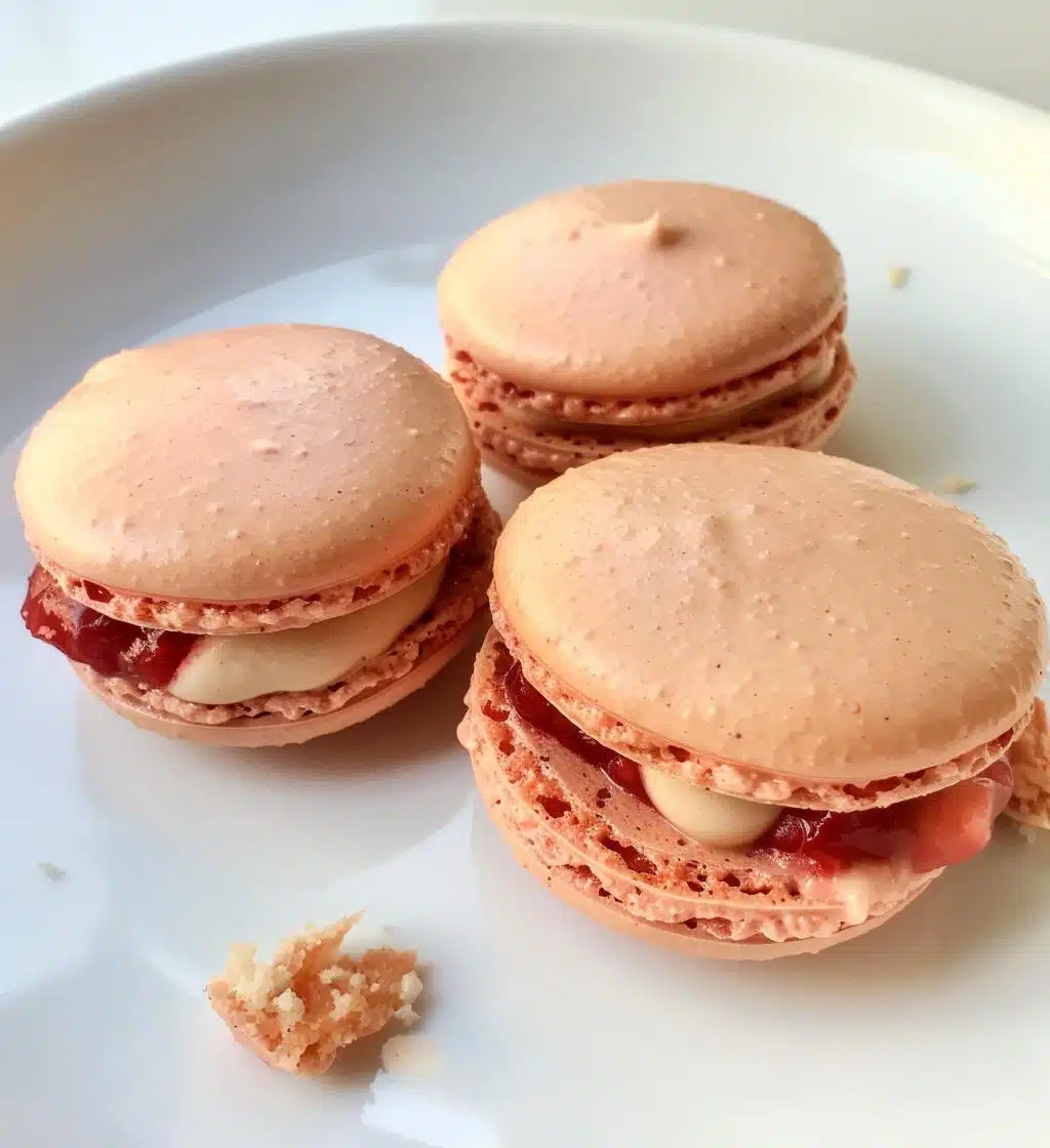 Strawberry Macarons - detail 1