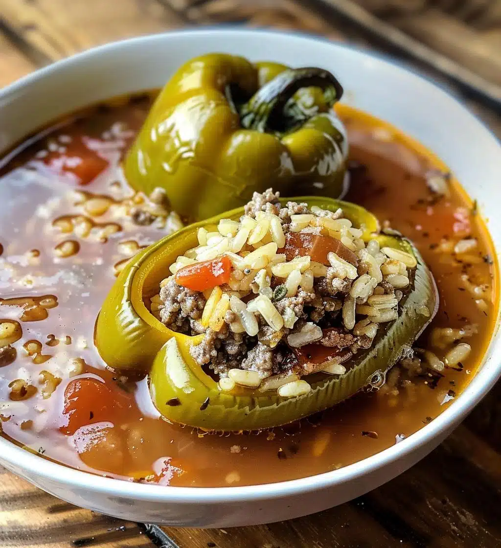 Stuffed Banana Pepper Soup - detail 1