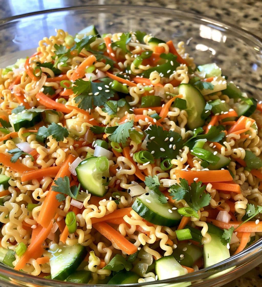 Summer Ramen Noodle Salad - detail 1