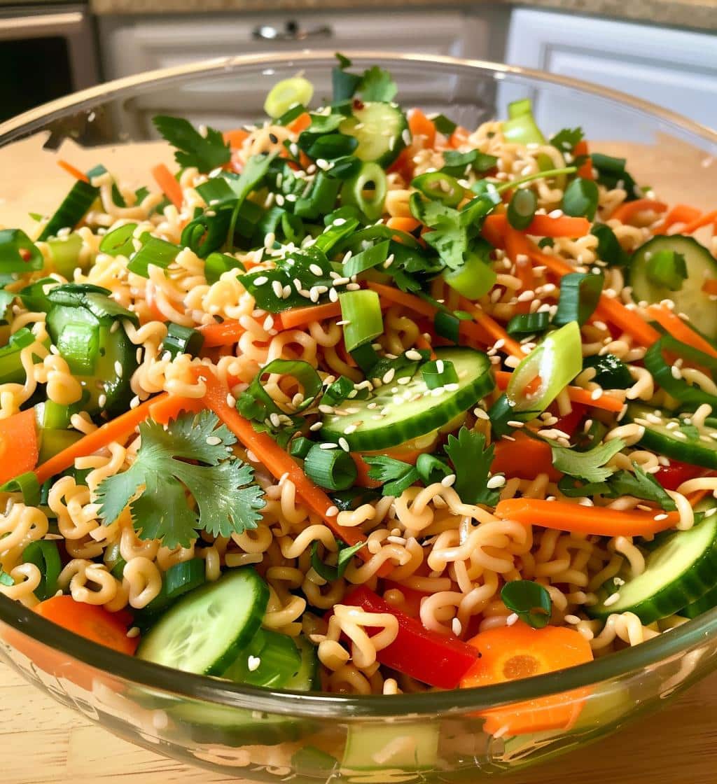 Summer Ramen Noodle Salad