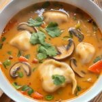 Thai Coconut Curry Dumpling Soup