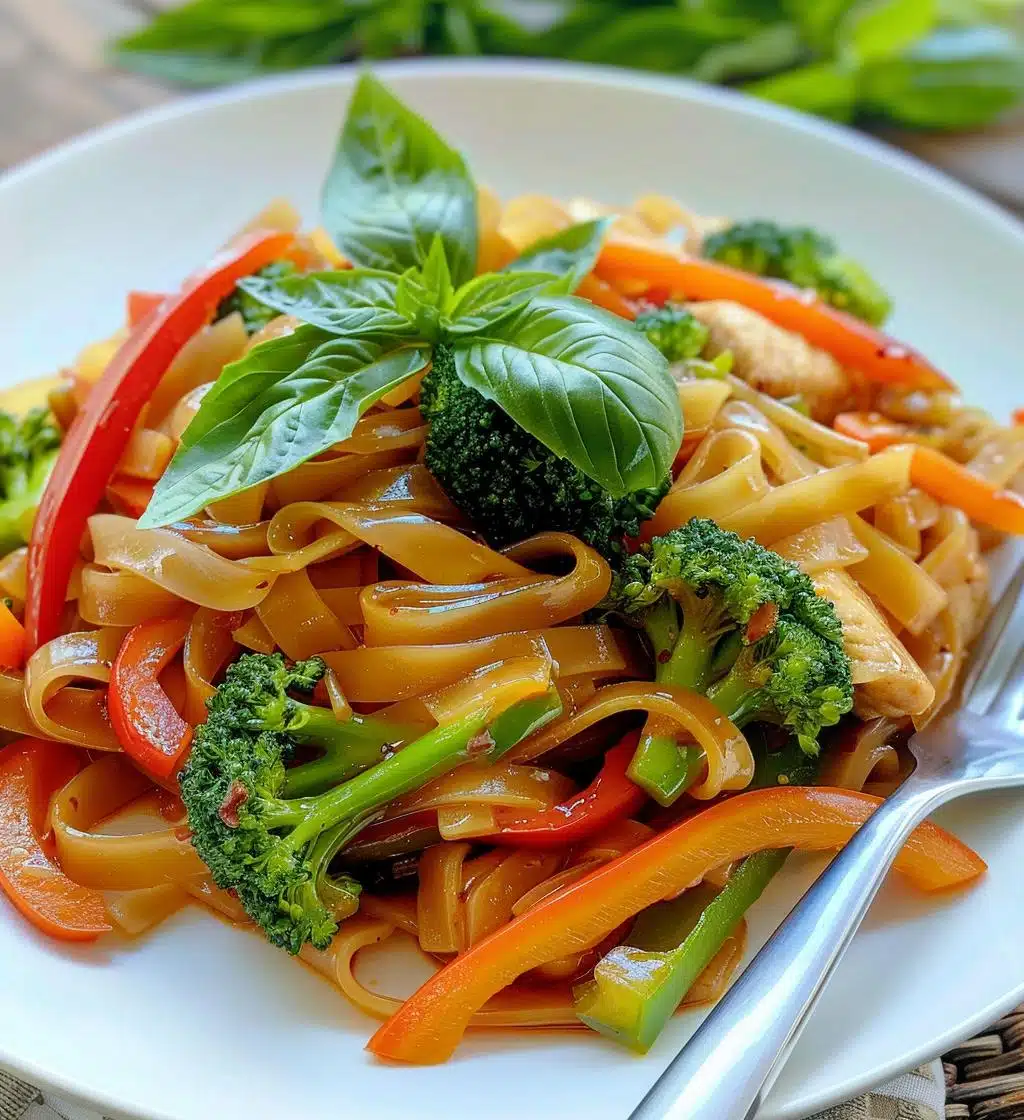 Thai Drunken Noodles - detail 1