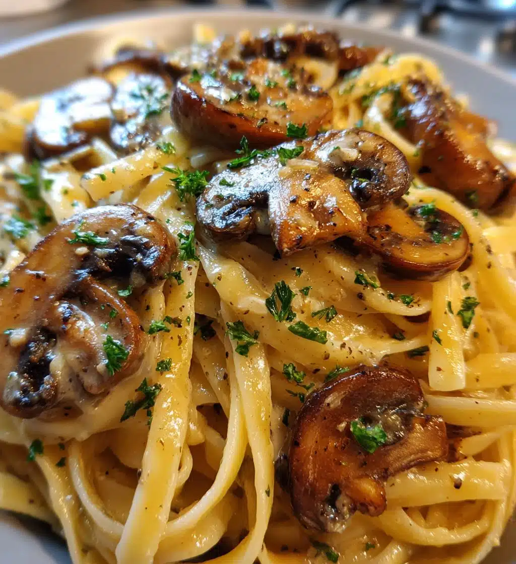 Tuscan Mushroom Pasta - detail 1