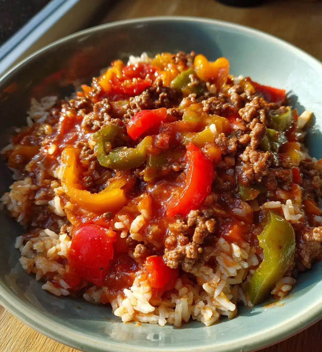 Unstuffed Pepper Skillet - detail 1