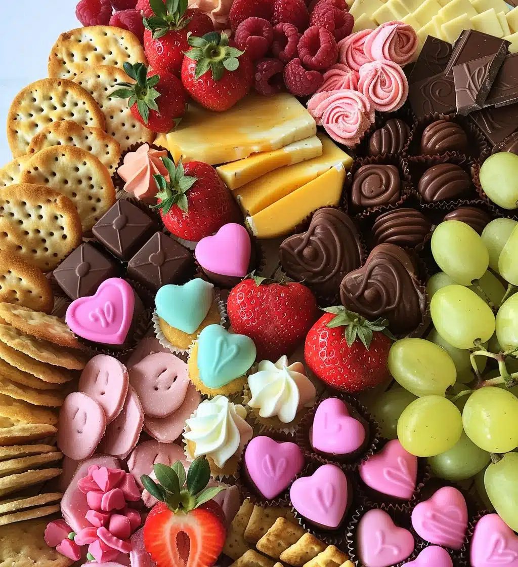 Valentine’s Day Dessert Board - detail 1