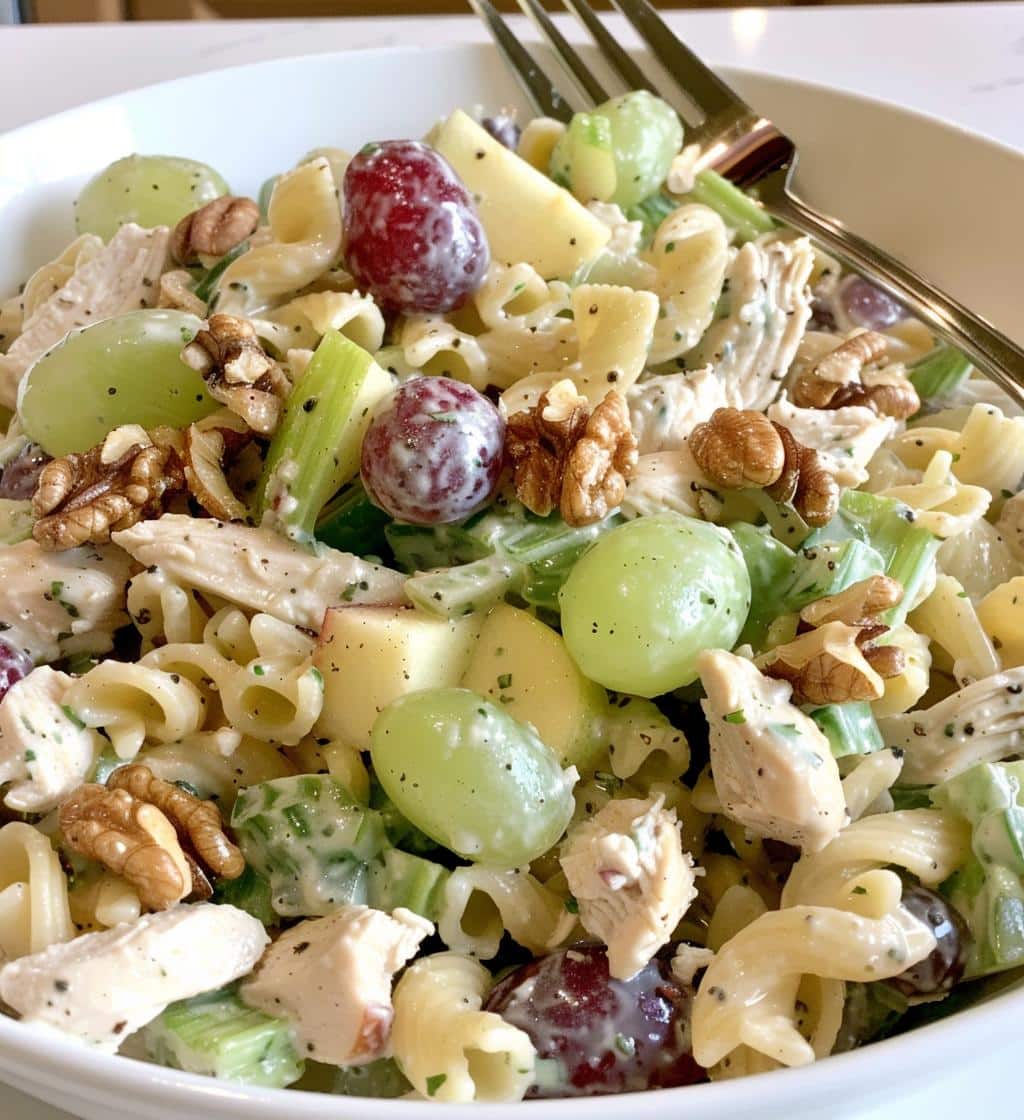 Waldorf Chicken Pasta Salad
