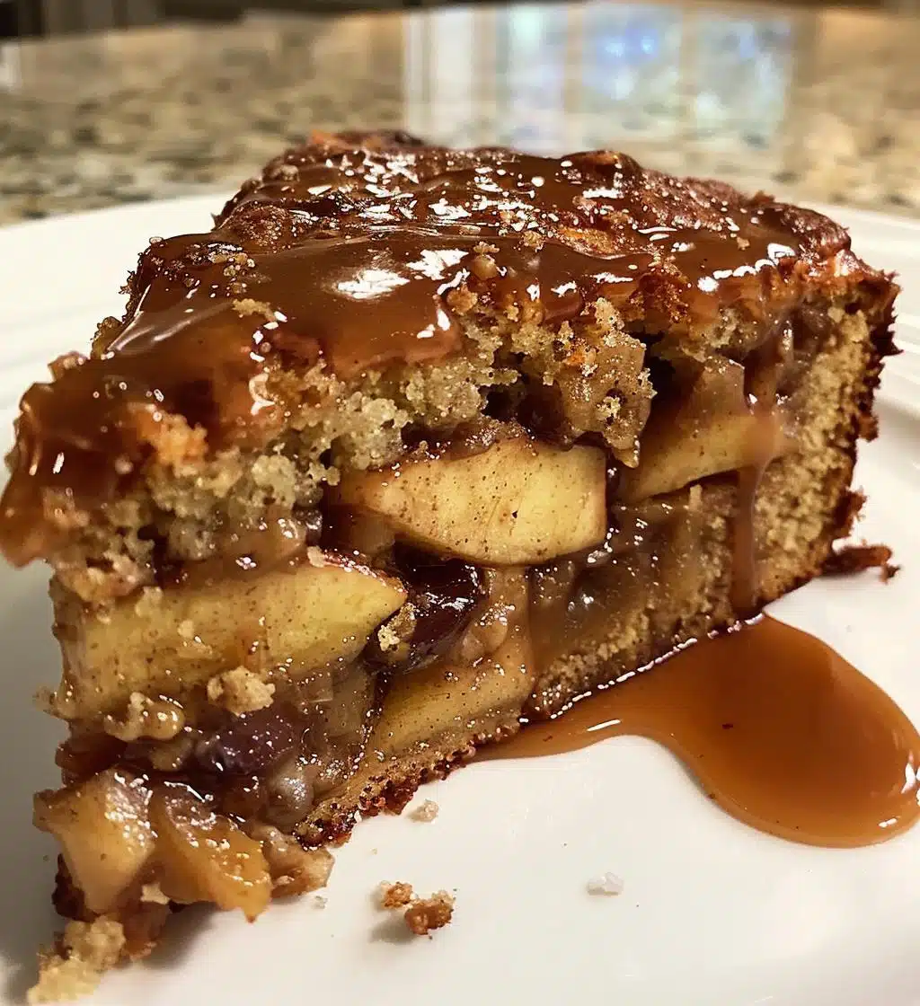 Warm Cinnamon Apple Date Cake with Maple Toffee - detail 1