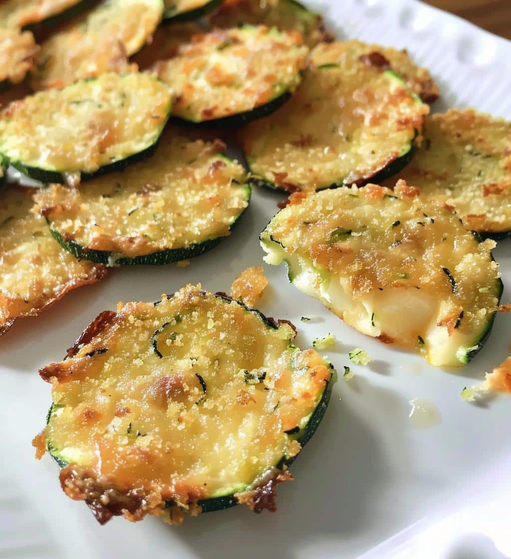 Zucchini Cheese Crisps - detail 1