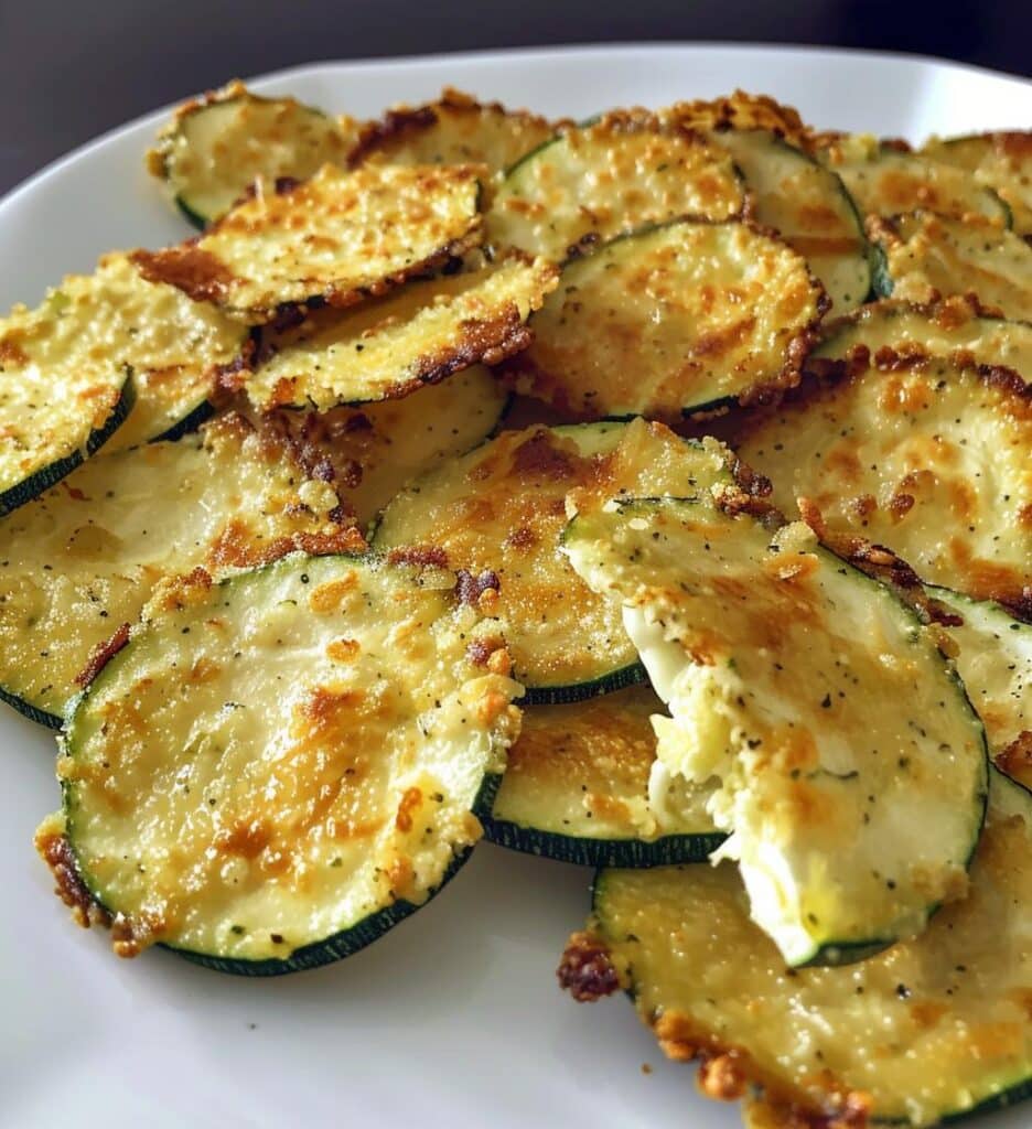 Zucchini Cheese Crisps