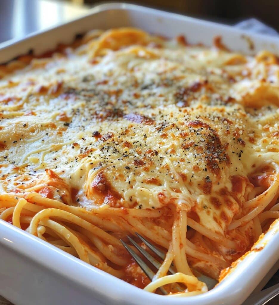 Baked Cream Cheese Spaghetti