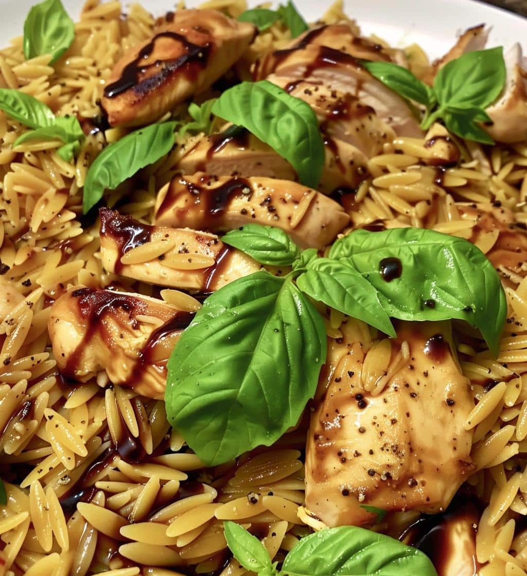 Balsamic Chicken Orzo