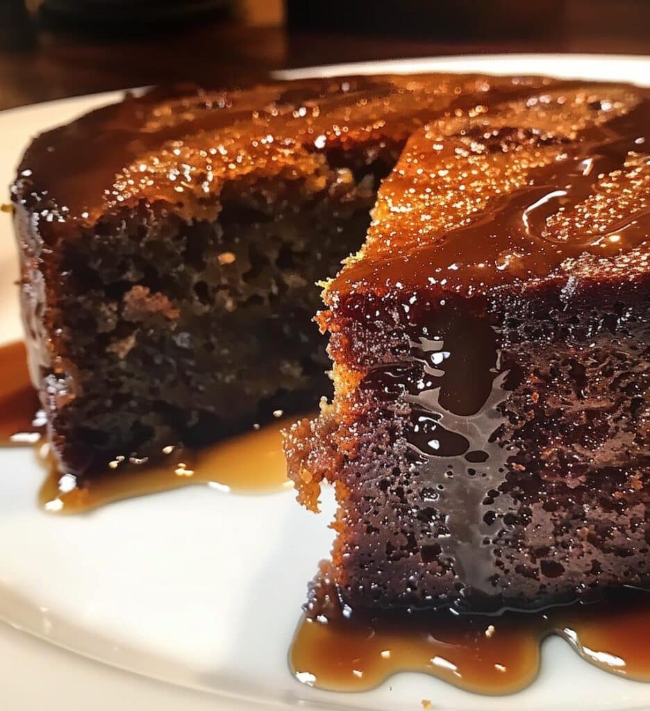 Brown Sugar Date Cake with Clove Syrup