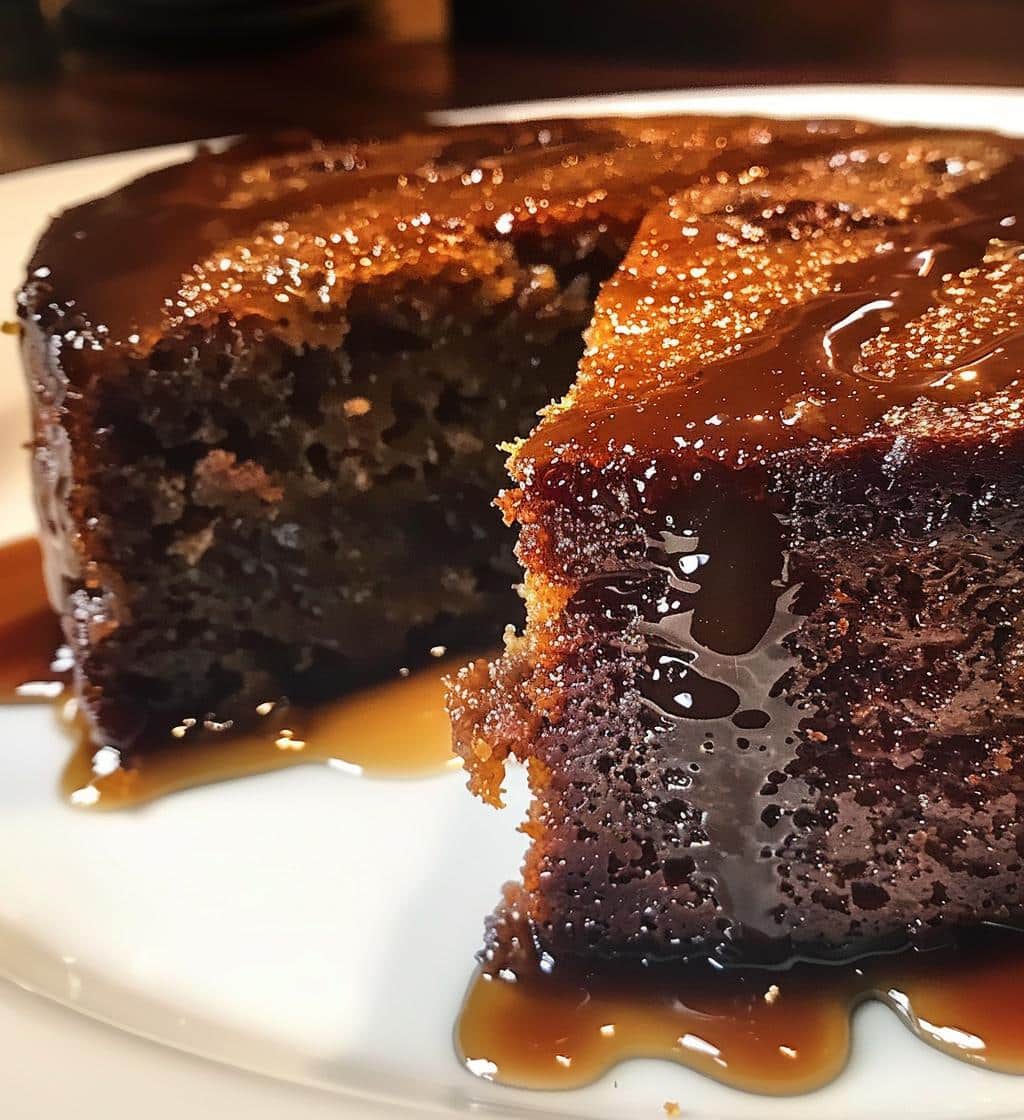 Brown Sugar Date Cake with Clove Syrup