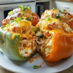 Buffalo Chicken Stuffed Peppers