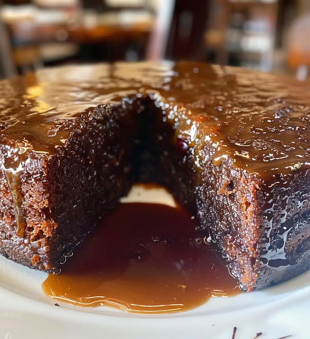 Burnt Sugar Date Cake with Lemon-Clove Syrup - detail 1