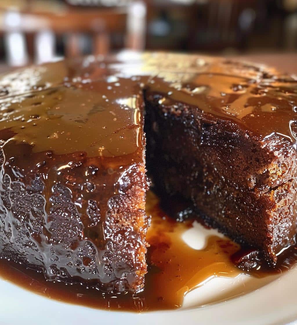 Burnt Sugar Date Cake with Lemon-Clove Syrup