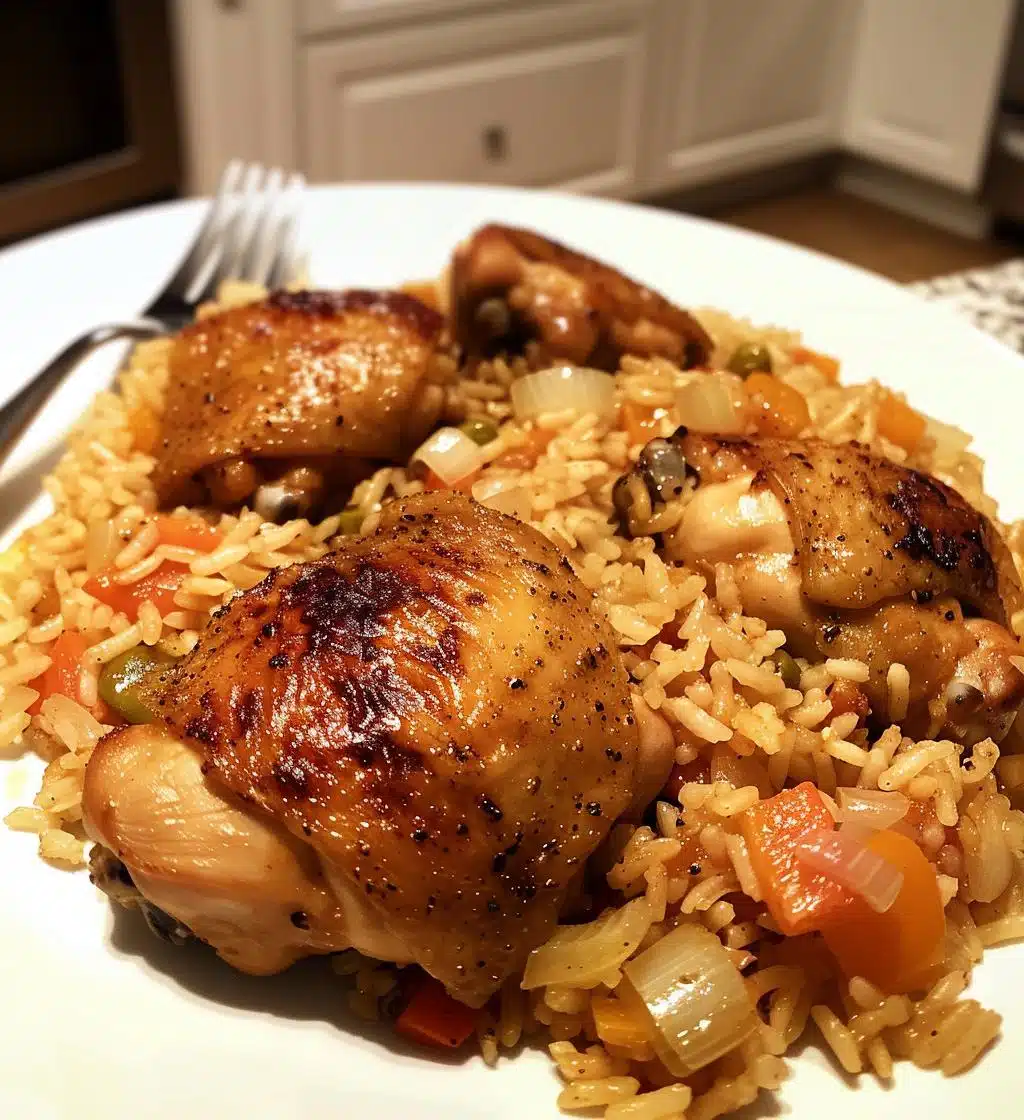 Caribbean Chicken and Rice - detail 1