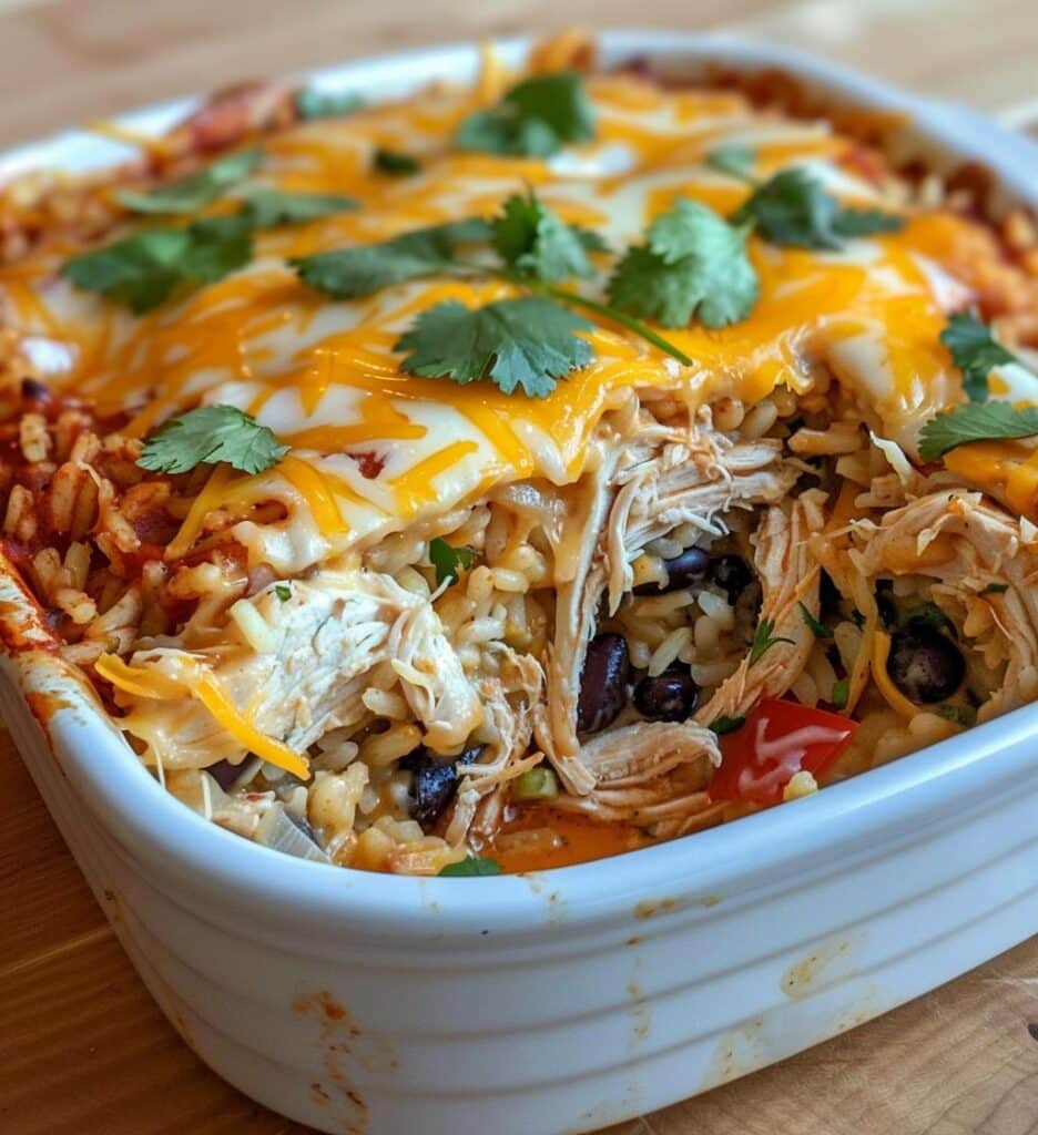 Chicken Burrito Casserole