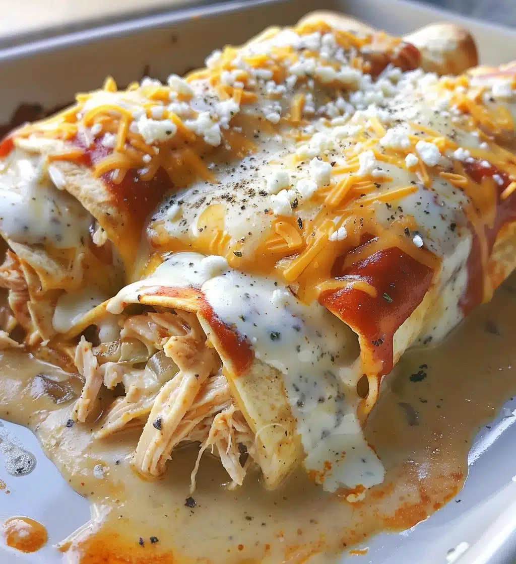 Chicken Enchiladas with Sour Cream Sauce - detail 1