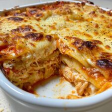 Chicken Parmesan Pasta Casserole: 5 Comforting Layers