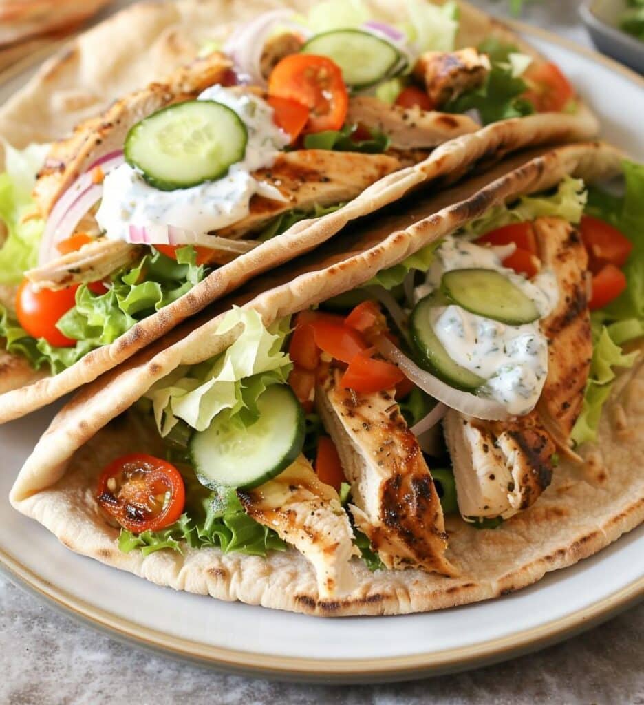 Chicken Pitas
