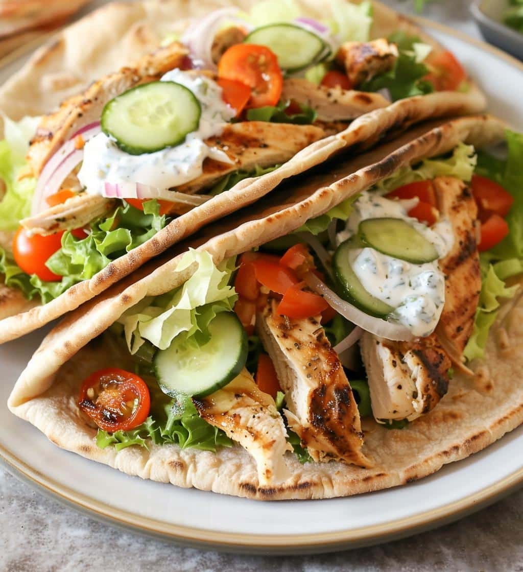 Chicken Pitas