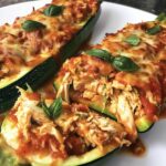 Chicken Stuffed Zucchini Boats