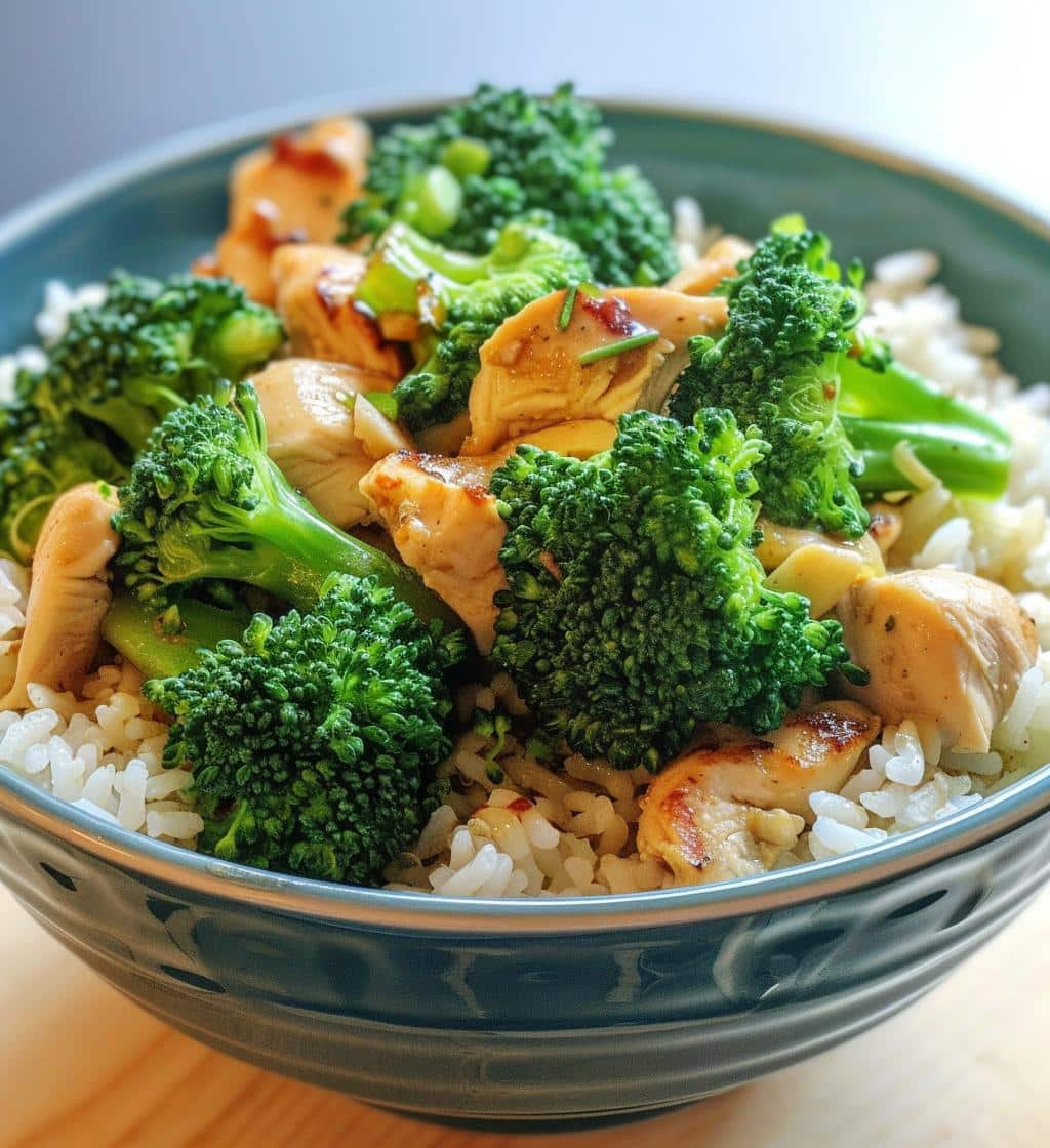 Chicken and Broccoli Bowls - detail 1