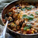 Chicken and Rice Taco Skillet