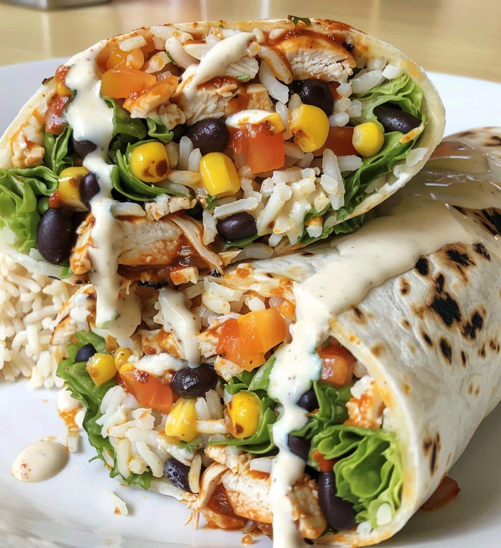 Chipotle Ranch Chicken Burrito