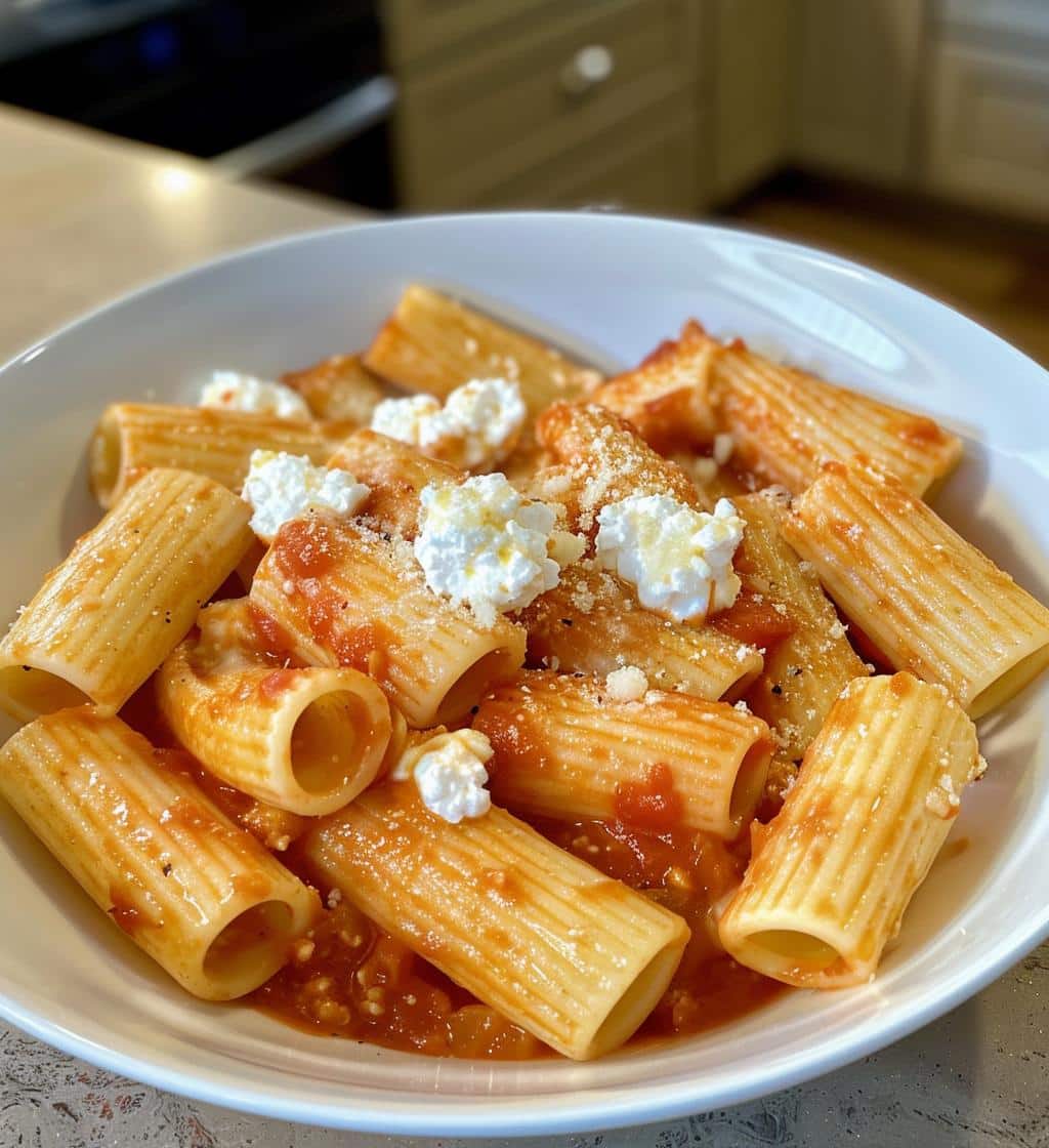 Cottage Cheese Rigatoni