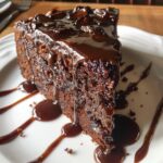 Dark Date Cake with Blood Orange Glaze