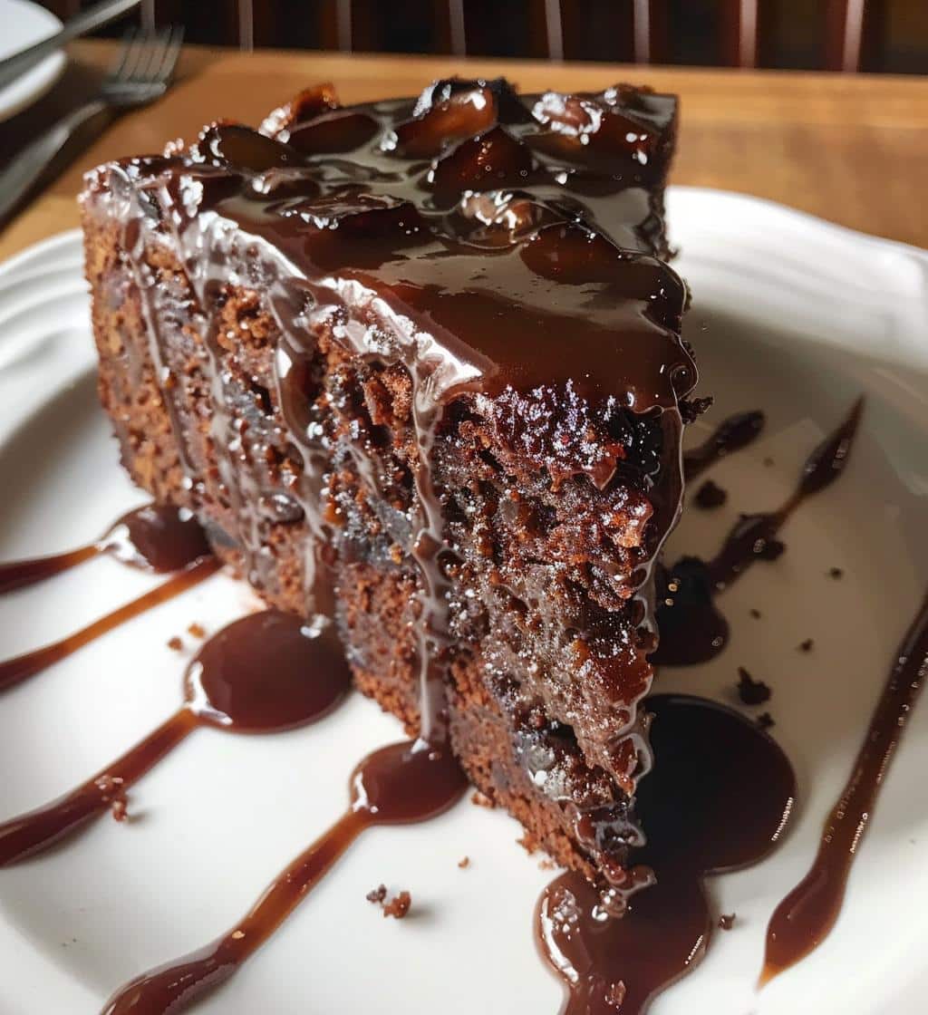 Dark Date Cake with Blood Orange Glaze
