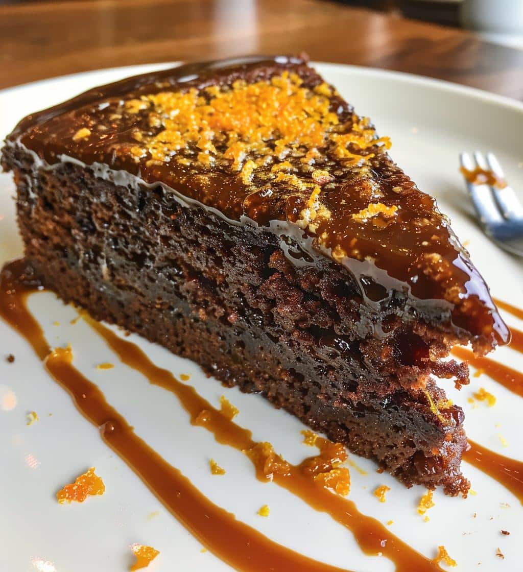 Dark Honey Date Cake with Orange Zest - detail 1