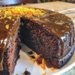 Dark Honey Date Cake with Orange Zest