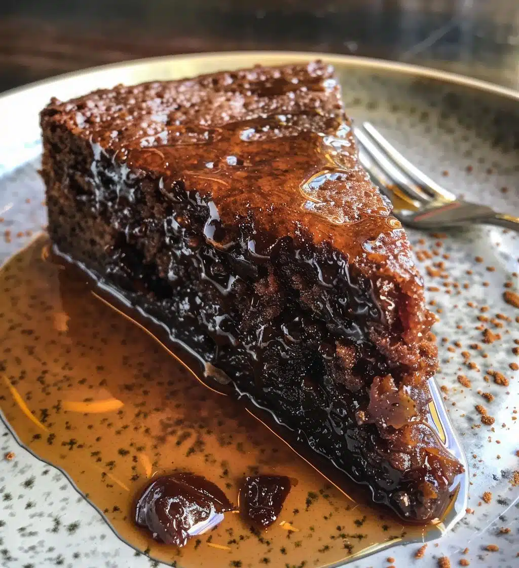 Dark Honey Date Cake with Spiced Syrup - detail 1