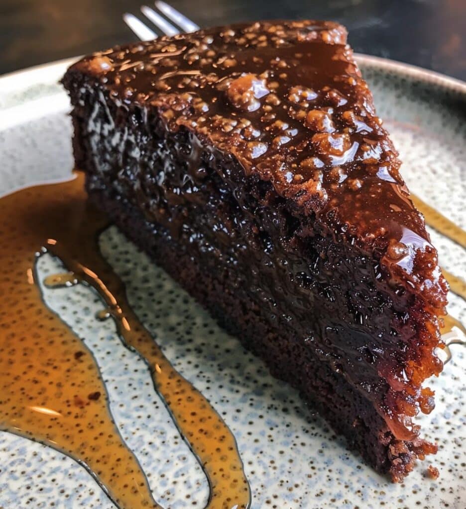 Dark Honey Date Cake with Spiced Syrup