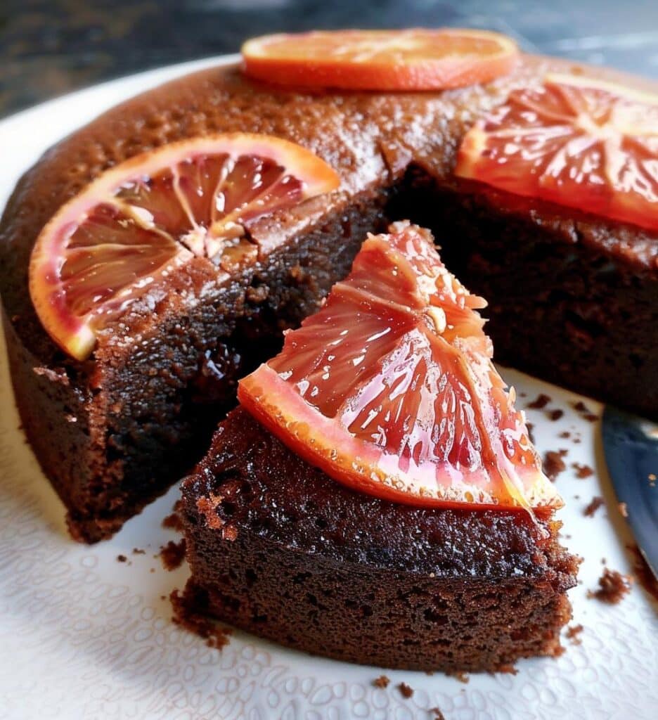 Date & Blood Orange Molasses Cake