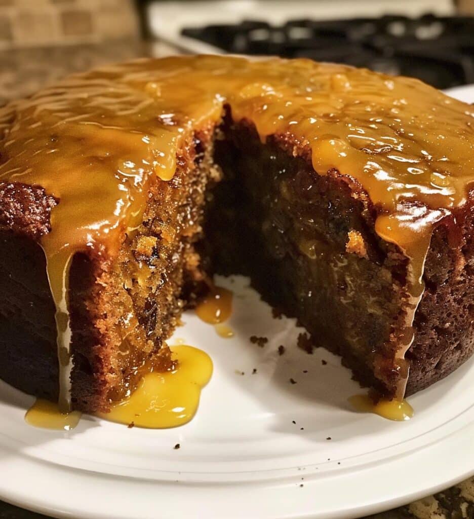 Date Honey Cake with Lemon Glaze