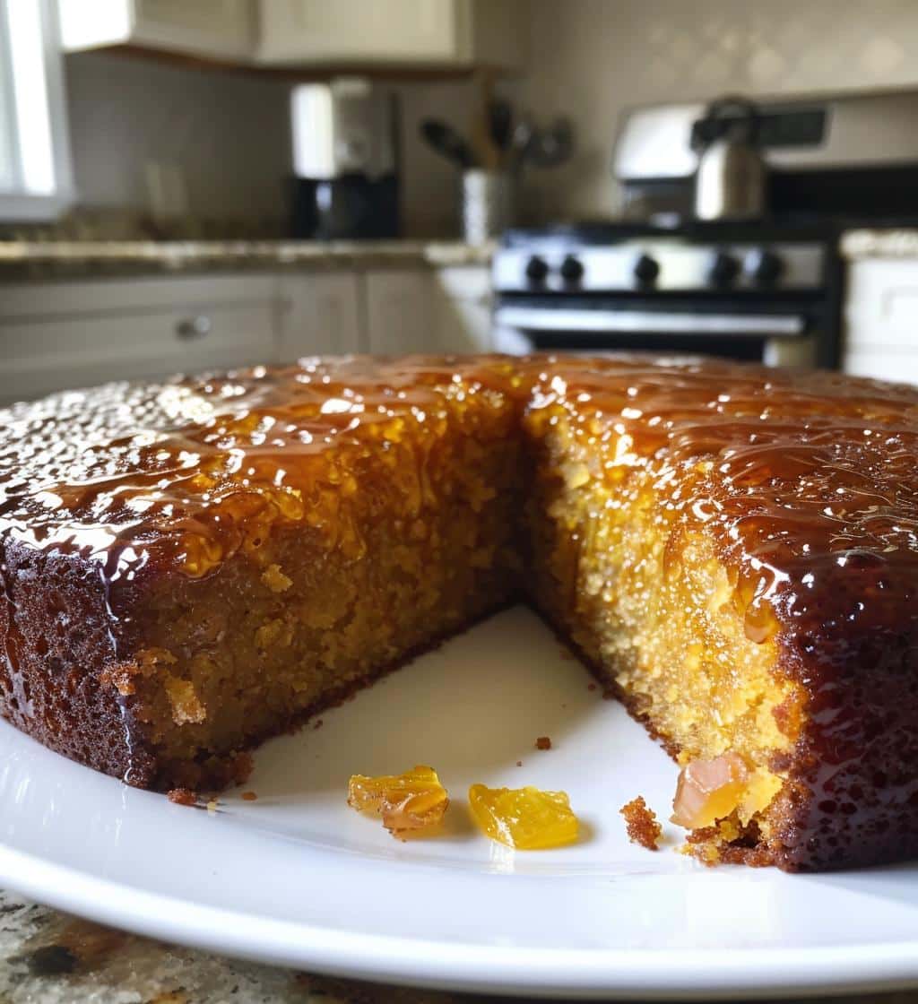 Date & Mandarin Syrup Cak