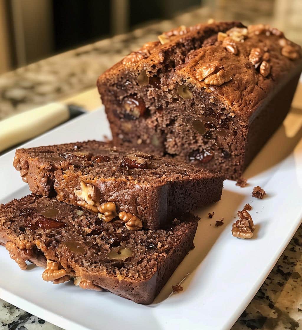 English Date & Walnut Tea Loaf - detail 1