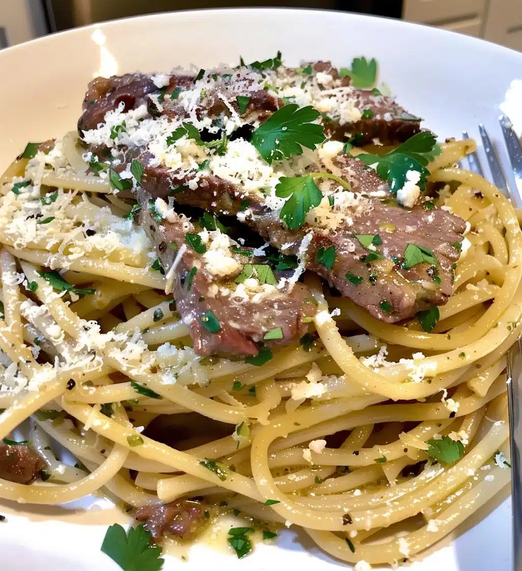 Garlic Beef Pasta - detail 1