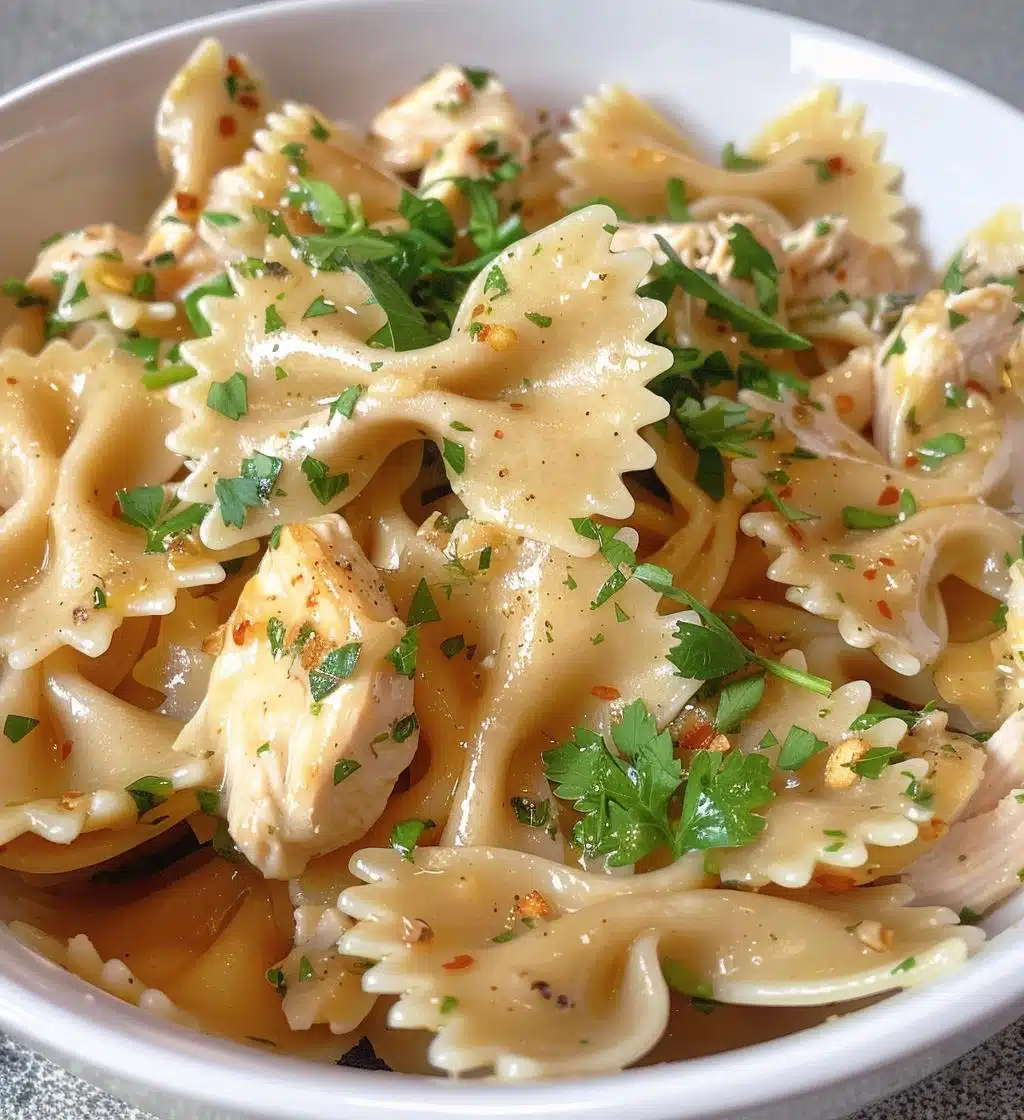 Garlic Butter Chicken Bowtie Pasta - detail 1