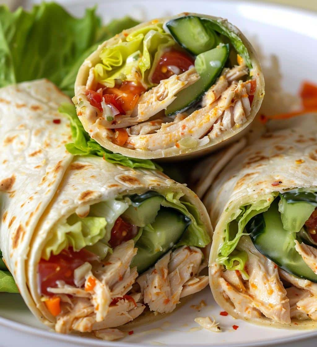 Garlic Chicken Wraps