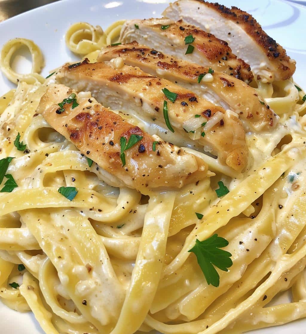 Garlic Parmesan Chicken Pasta