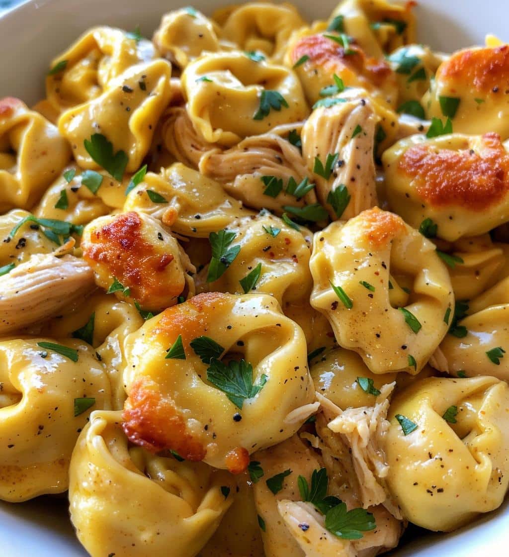 Garlic Parmesan Chicken Tortellini