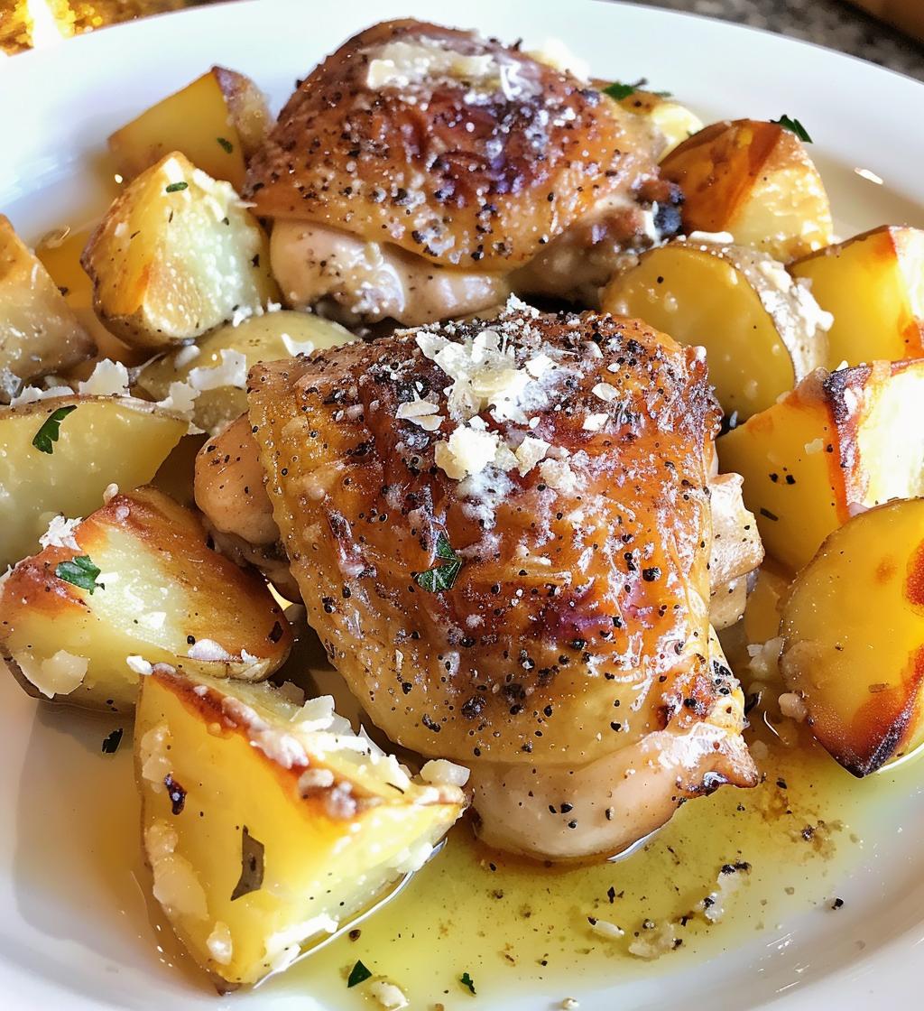 Garlic Parmesan Chicken and Potatoes