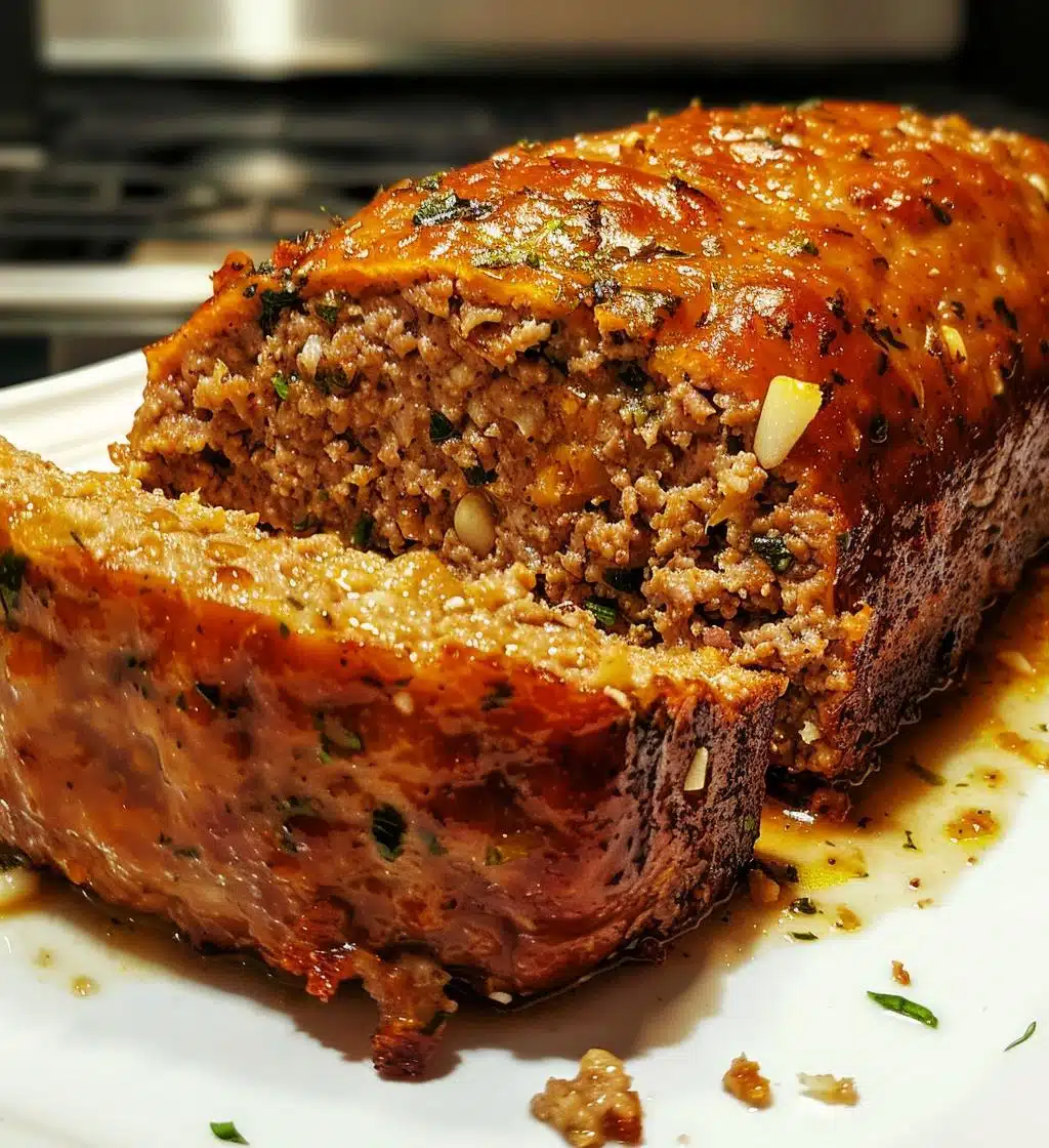 Garlic Parmesan Meatloaf - detail 1