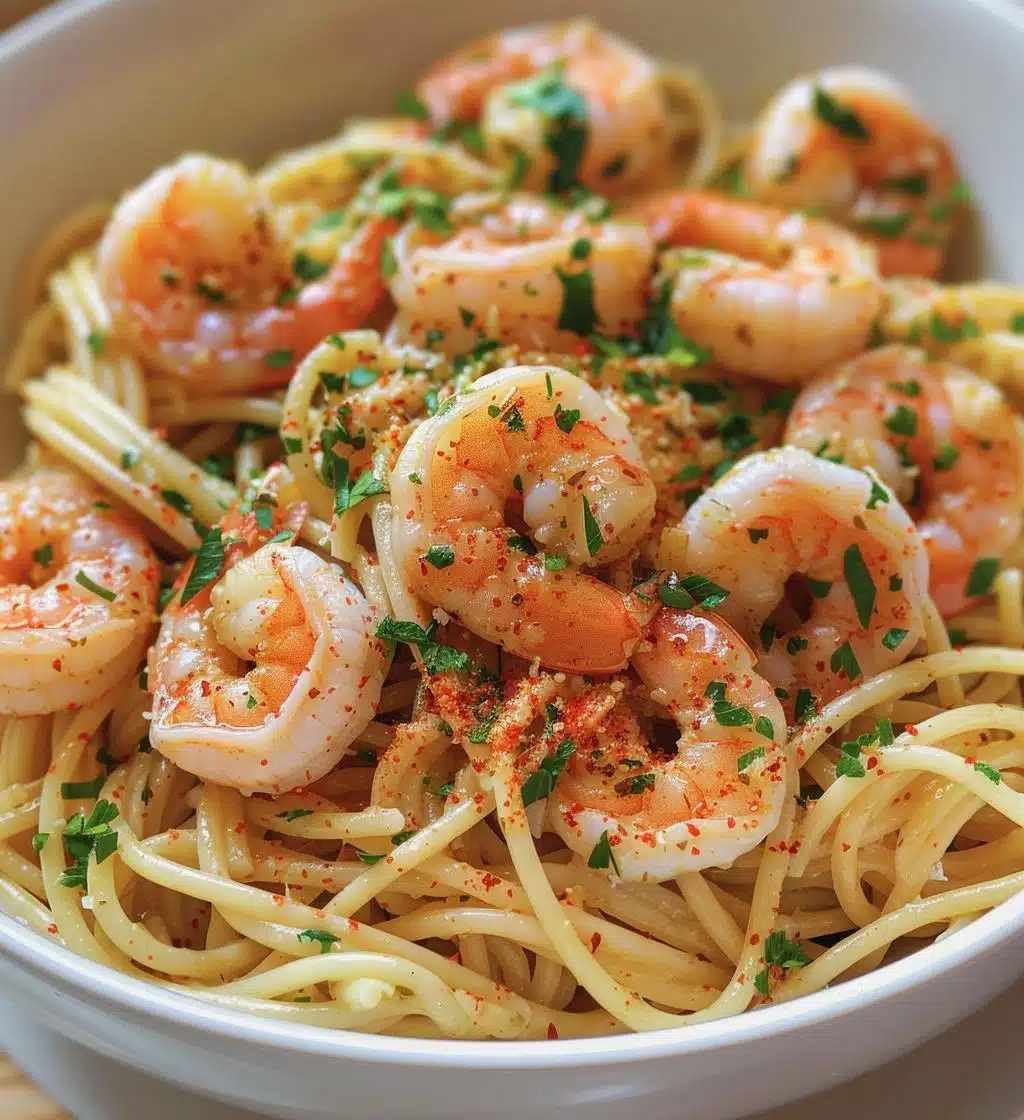 Garlic Shrimp Pasta - detail 1